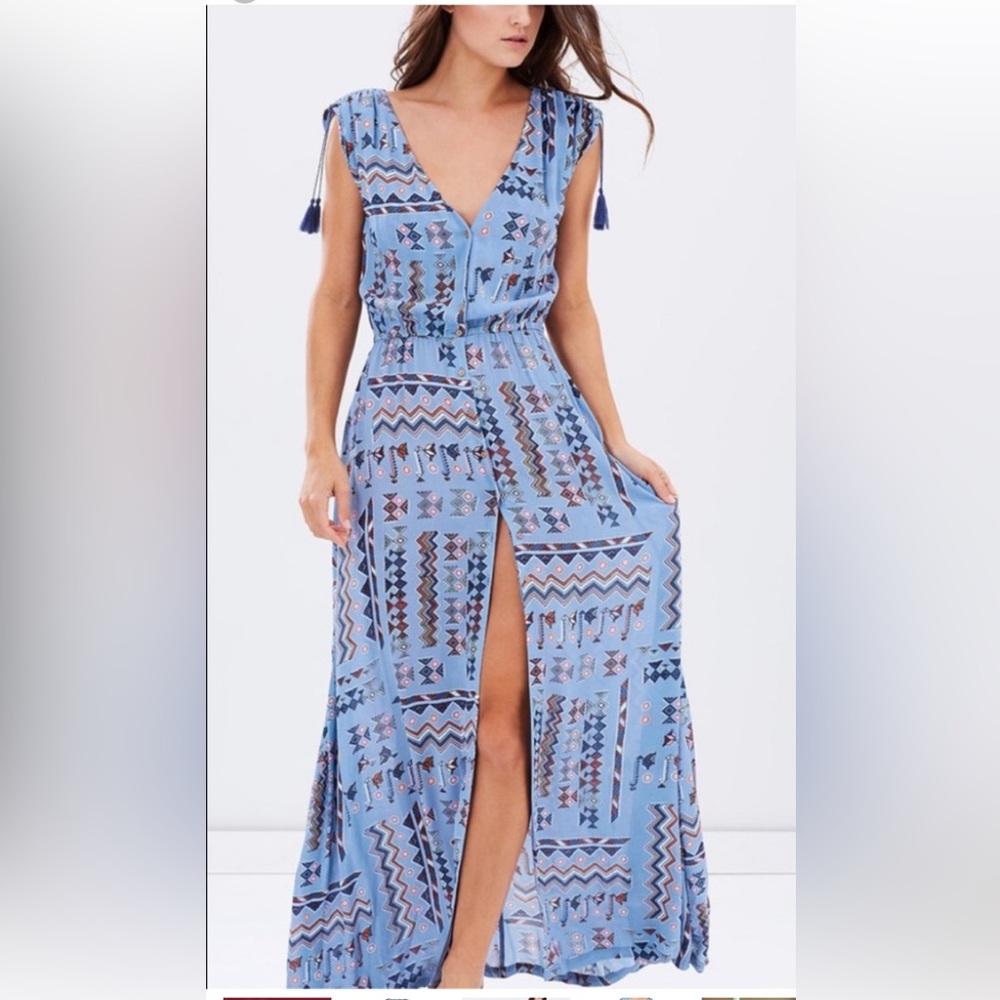 Tigerlily maxi geometric dress